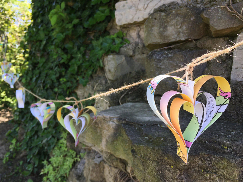 Oh The Places You'll Go Heart Garland