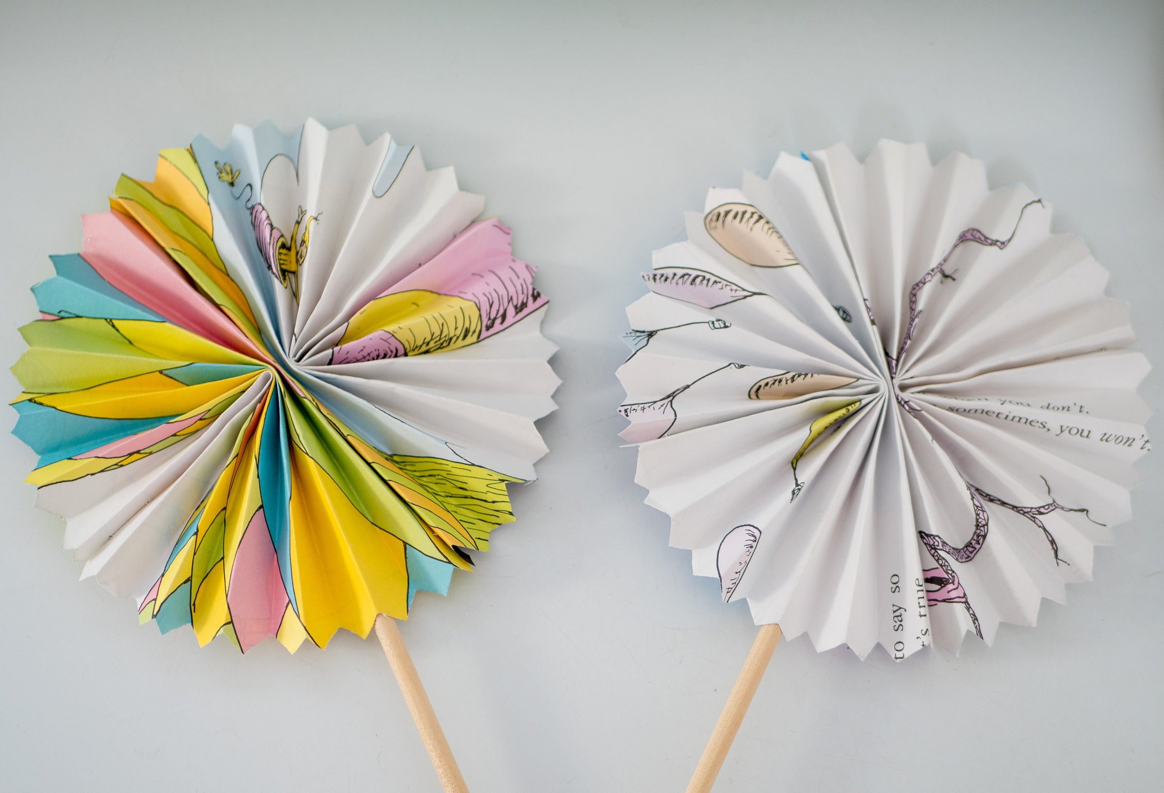 Oh The Places You'll Go Decor Pinwheels for Birthday Party and Classroom Decor
