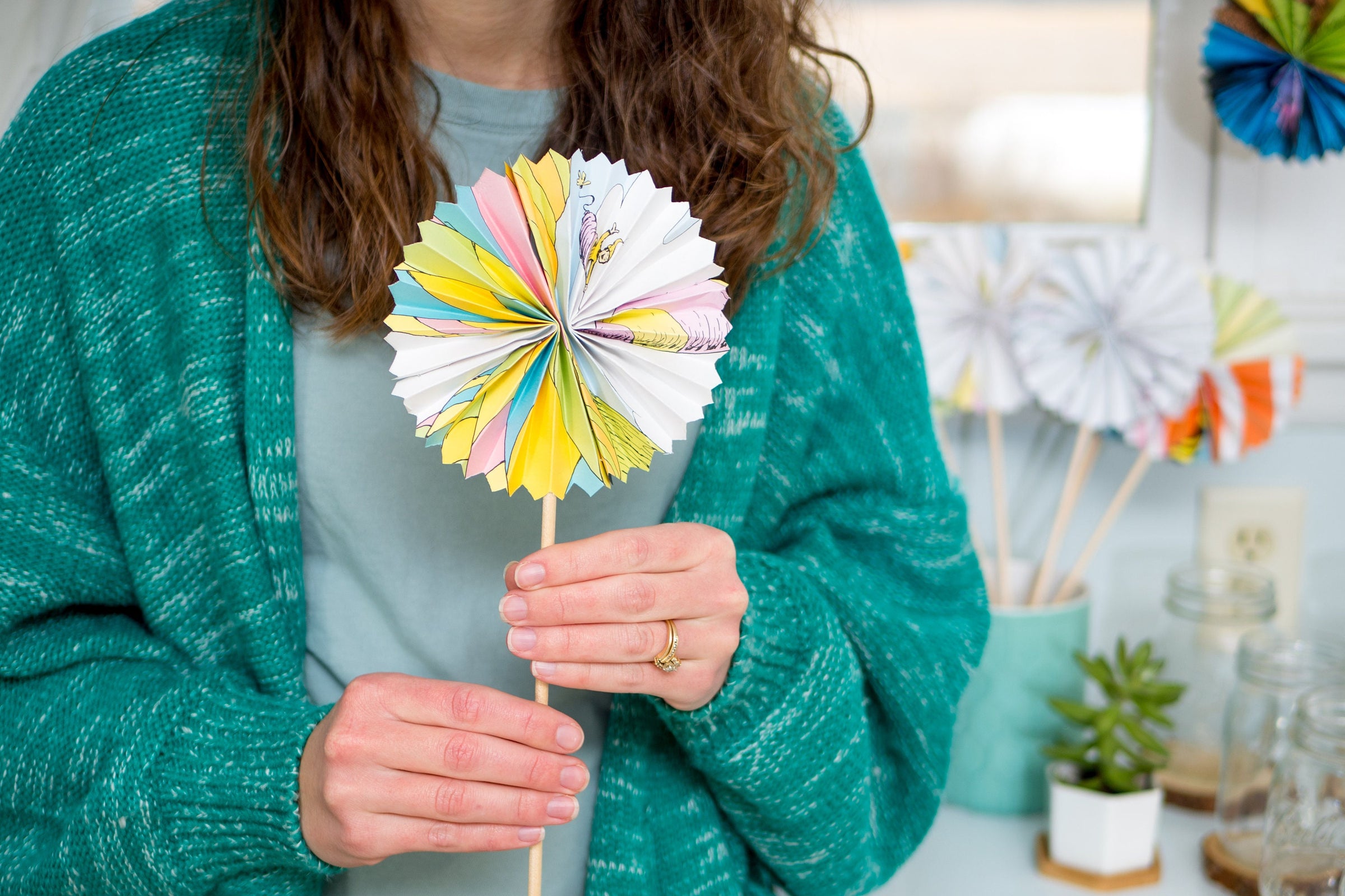 Oh The Places You'll Go Decor Pinwheels for Birthday Party and Classroom Decor