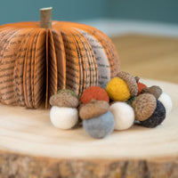 Fall Decor Felt Acorns Thanksgiving Table Decor Bowl Fillers Halloween Decor
