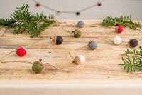Christmas Felt Acorn Garland