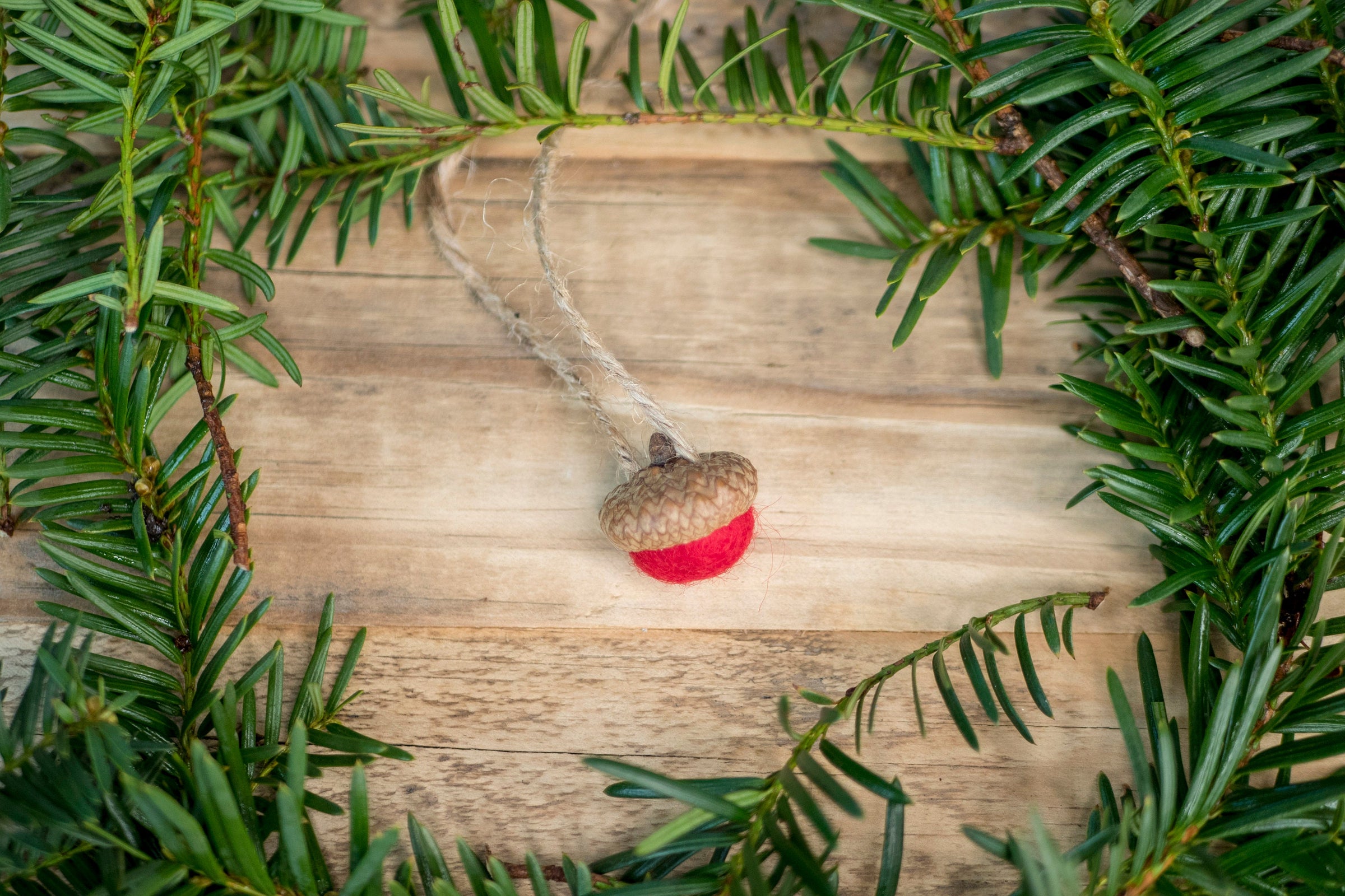 Christmas Felt Acorn Ornaments