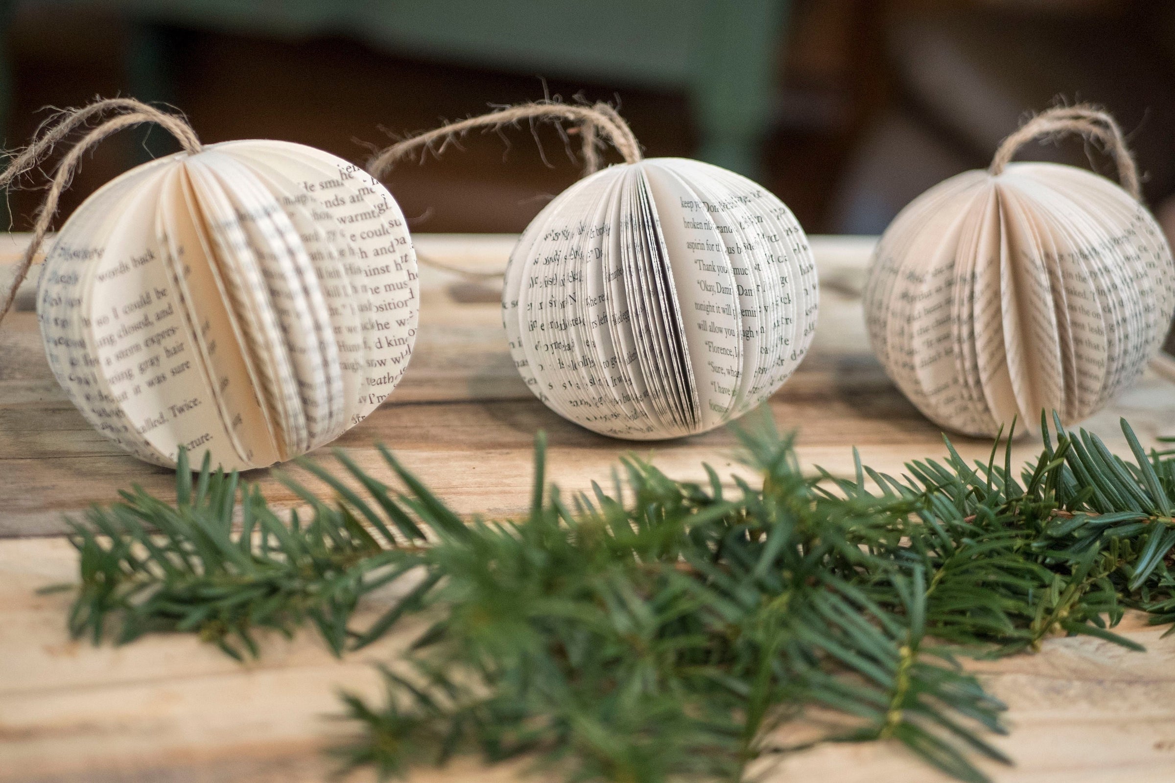 Christmas Book Ornament