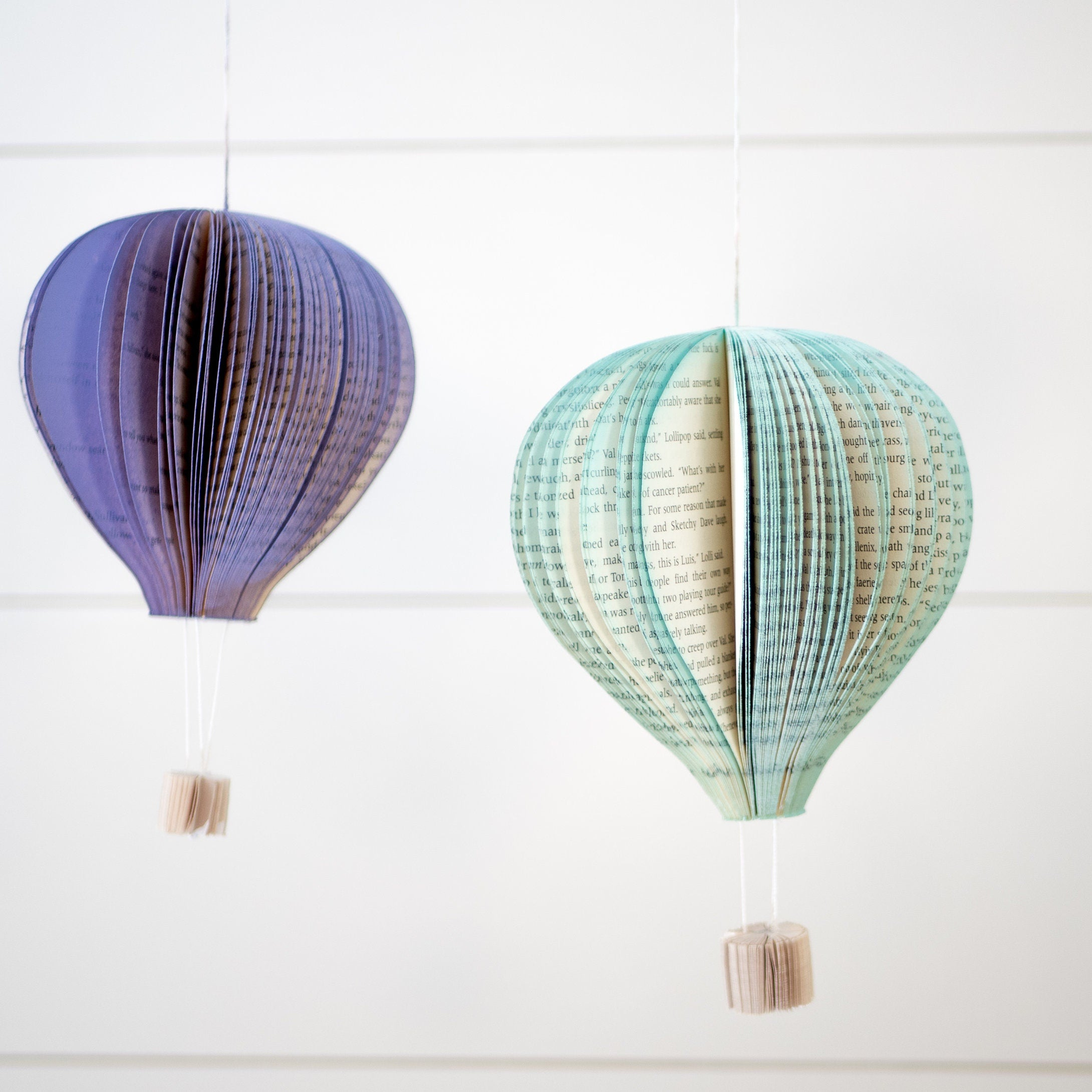 Hanging Hot Air Balloon Decor-Whimsical Birthday Decor-Whimsical Nursery Decor-Kids Room Decor-Baby Shower Decoration-Oh the Places Decor