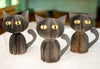 Black Cat-Halloween Decor-Cat Decor-Spooky Decor-Fall Decor-Cat Lover Gift-Book Gift-Halloween Table Decor-Upcycled Decor