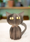 Black Cat-Halloween Decor-Cat Decor-Spooky Decor-Fall Decor-Cat Lover Gift-Book Gift-Halloween Table Decor-Upcycled Decor
