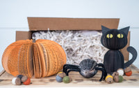 Halloween Decor Gift Box Pumpkin Fall Theme Gift Book Lover Spooky Halloween Decor