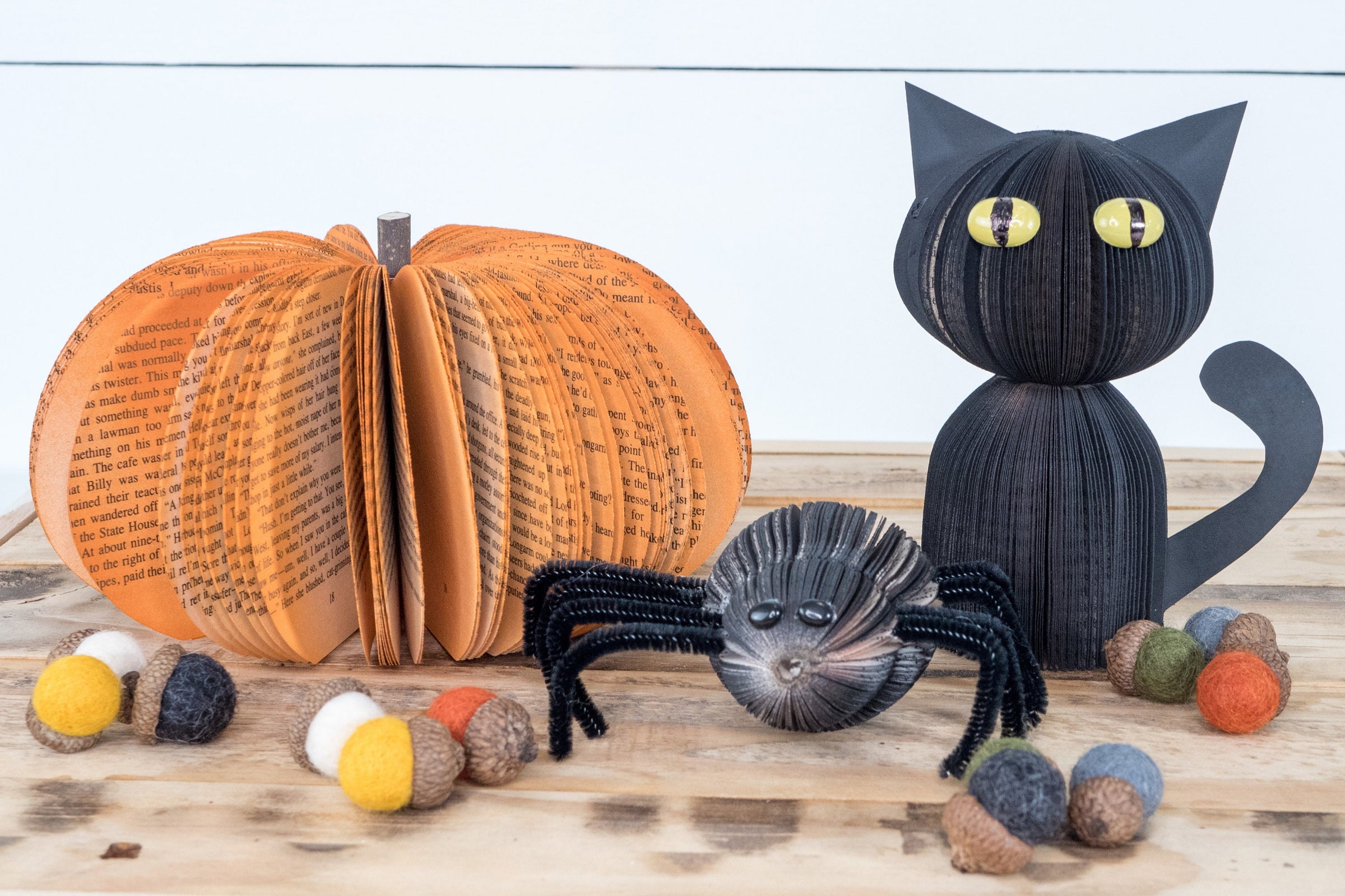 Halloween Decor Gift Box Pumpkin Fall Theme Gift Book Lover Spooky Halloween Decor