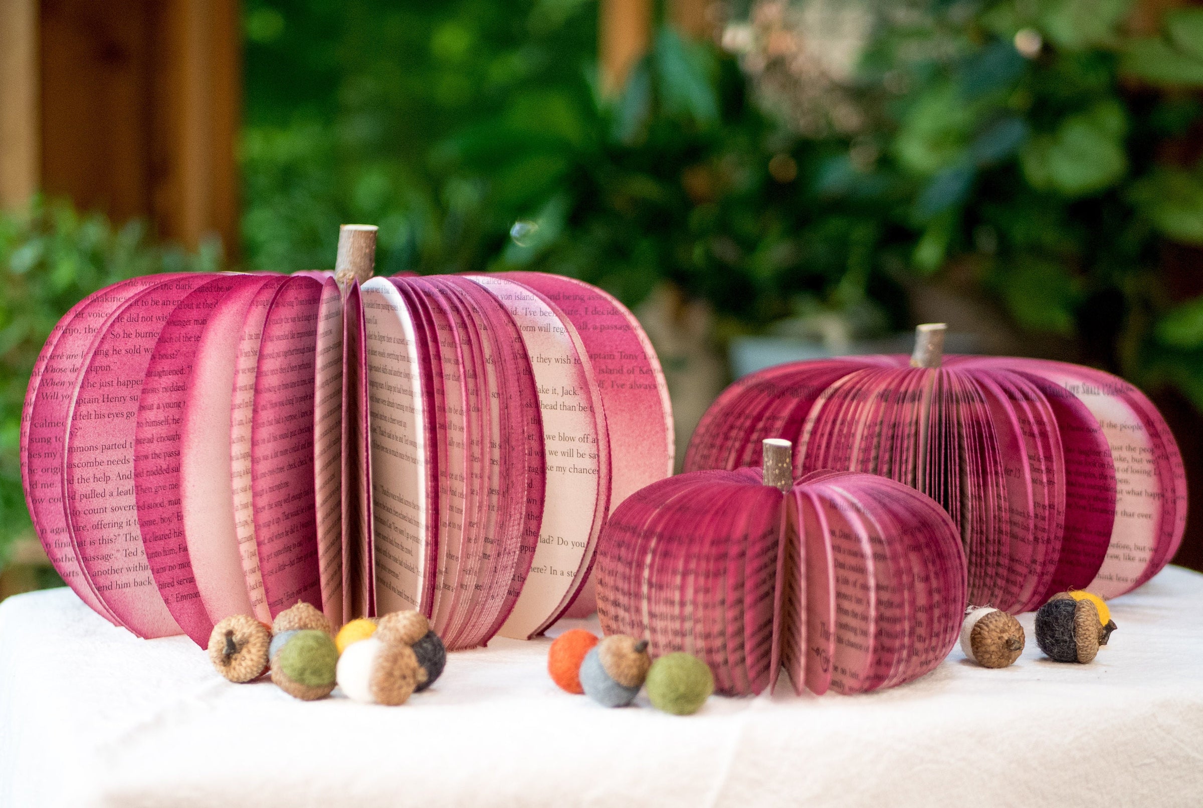 Colorful Book Pumpkins