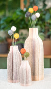 Felt Ball Flower Book Vases