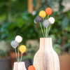 Felt Ball Flower Book Vases
