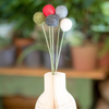 Book Themed Home Decor Felt Ball Flower with Vase Christmas Decor Table Centerpiece