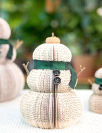 Book Snowman-Christmas Decor-Holiday Decor-Christmas Decoration-Christmas Gifts-Book Exchange-Winter Decor-Teacher Gift-Gift for Mom