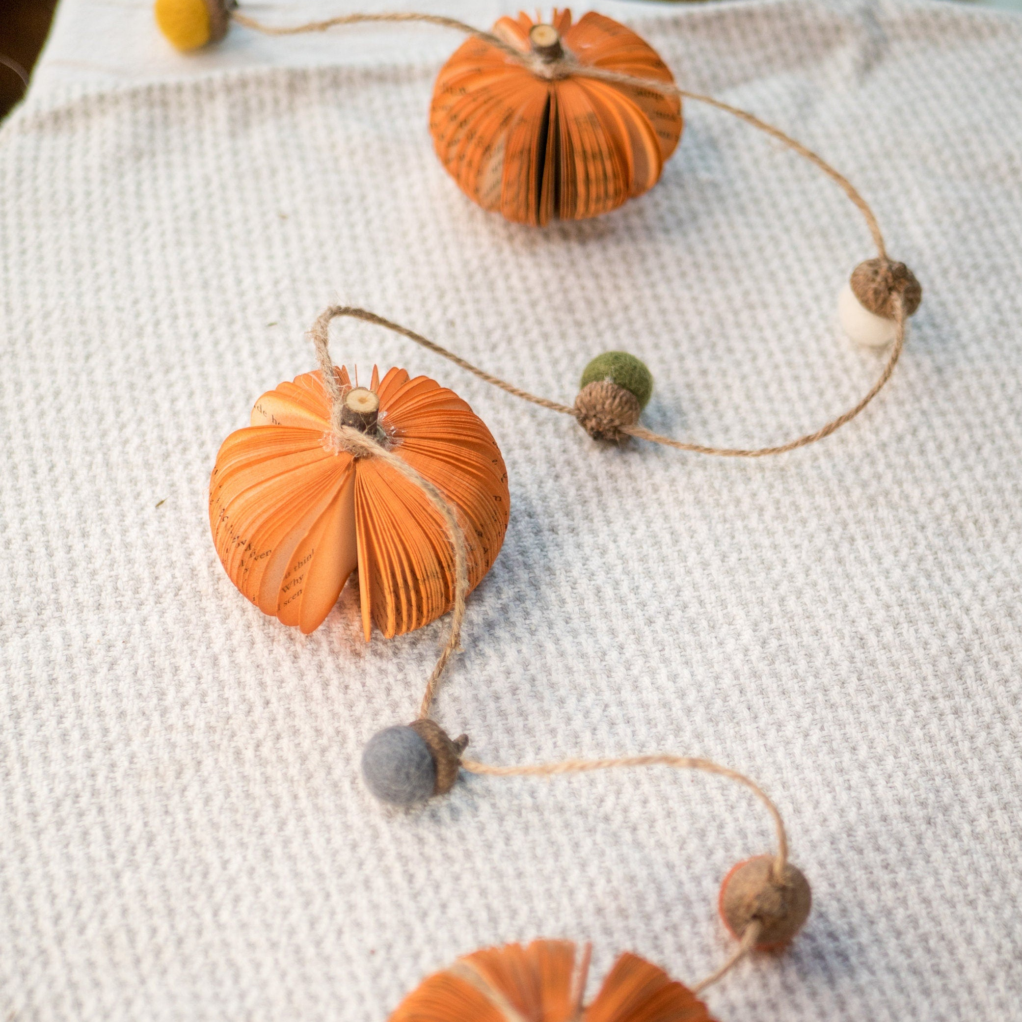 Fall Garland Pumpkin Themed Fall Decor Thanksgiving Table Pumpkin Mantle Garland