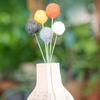 Felt Ball Flower Book Vases