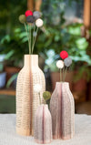 Book Themed Home Decor Felt Ball Flower with Vase Christmas Decor Table Centerpiece