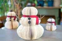 Snowman Christmas Decor Book Themed Holiday Decor Book Exchange Gift