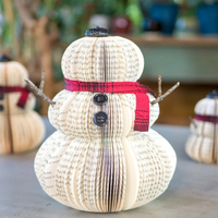 Snowman Christmas Decor Book Themed Holiday Decor Book Exchange Gift