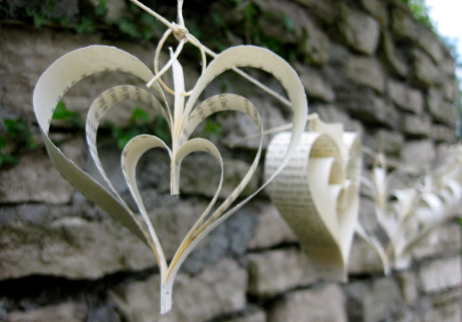 Harry Potter Decor Paper Heart Garland Wedding Book Themed Baby Shower Harry Potter
