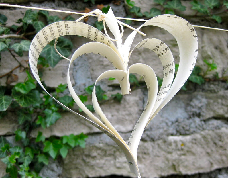 Harry Potter Decor Paper Heart Garland Wedding Book Themed Baby Shower Harry Potter