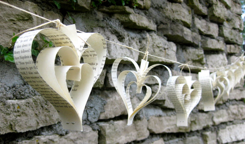 Book Themed Garland Baby Shower Decor Wedding Literary Themed Garland