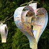 Map Heart Garland