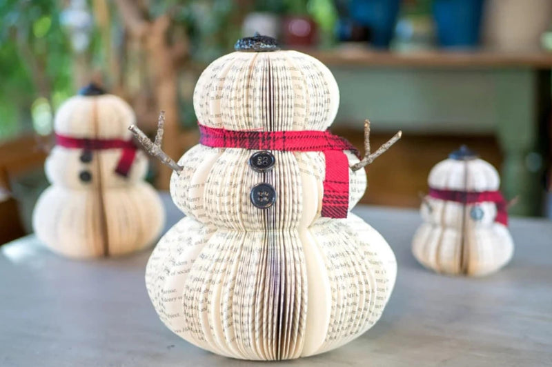 Book Page Snowman