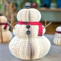 Book Page Snowman