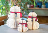 Book Page Snowman