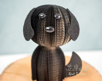 Black Book Dog-Dog Decor-Dog Lover Gift-Book Gift-Upcycled Decor-Cute Dog Gift-Christmas Gift under 30-Dog Desk Decor