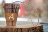 Coffee Ornament Personalized Initial Letter