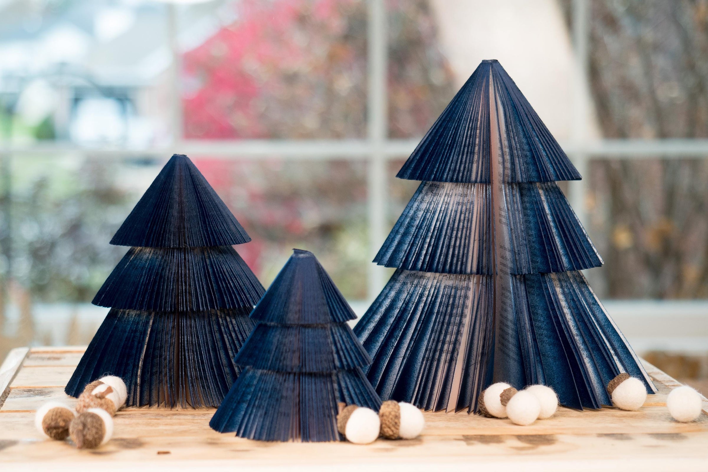 Navy Book Trees