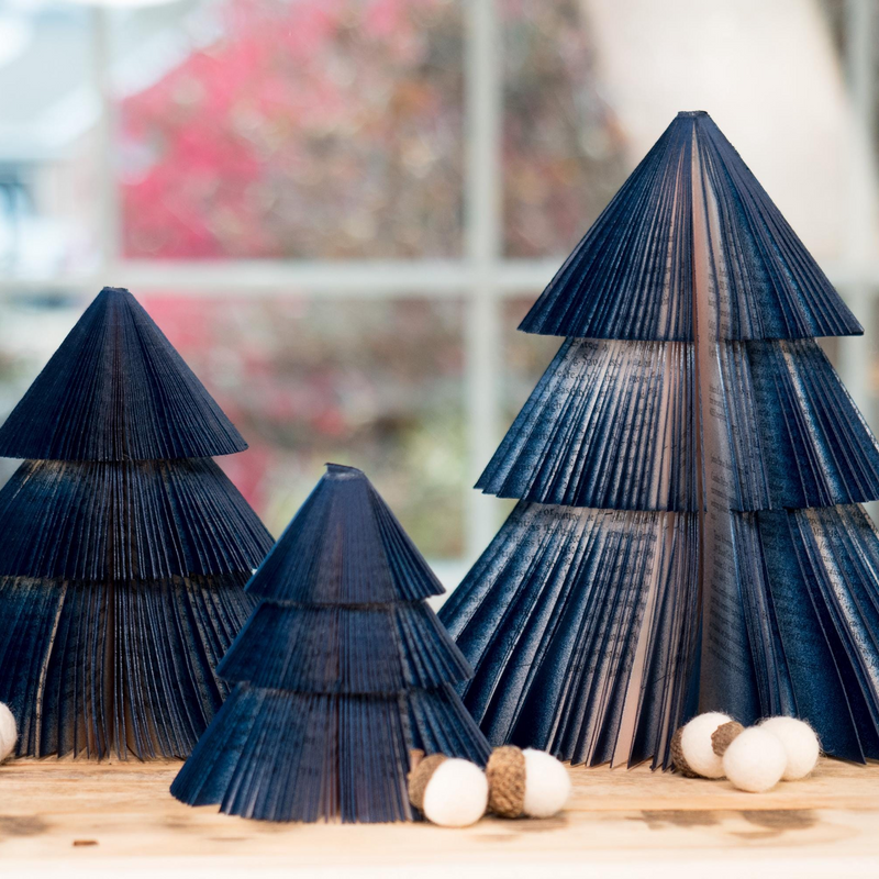Navy Book Trees
