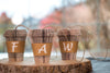 Coffee Ornament Personalized Initial Letter