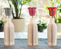 Bell Flower Vase Gift for Book Worm Mothers Day 4th Anniversary Gift for Wife and Mom Book Decor Librarian Gift for Flower Lovers