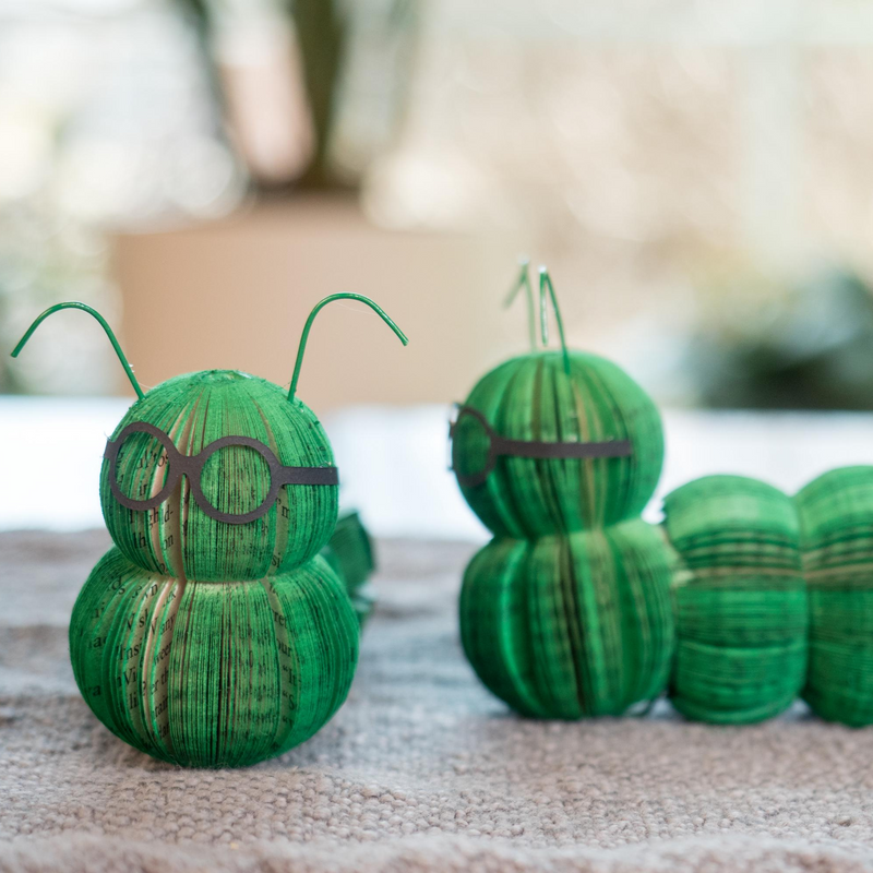 Bookworm Bookish Gift Literary Lover Garden Lover Gifts Summer Bugs Bookworm Gifts Librarian